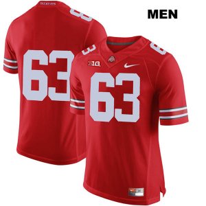 Men's NCAA Ohio State Buckeyes Kevin Woidke #63 College Stitched No Name Authentic Nike Red Football Jersey GJ20E47TU